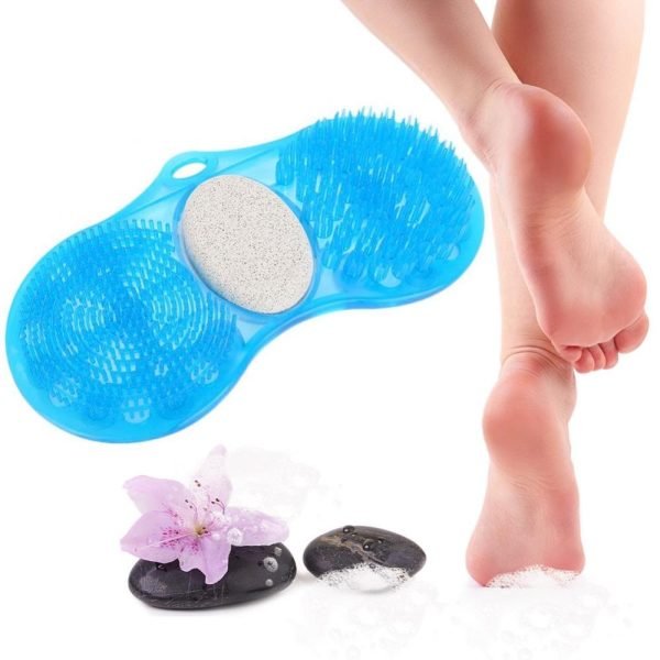 2 in 1 Foot Scrubber Shower Mat Pumice Stone