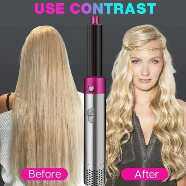 🌟 5-in-1 Hot Comb Multi Hair Styler 🌟
