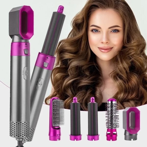 🌟 5-in-1 Hot Comb Multi Hair Styler 🌟