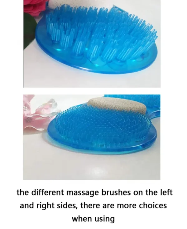 2 in 1 Foot Scrubber Shower Mat Pumice Stone