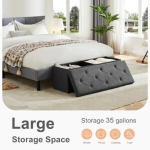 Storage Ottoman Stool With Storage🧸📦