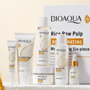 🌾 Rice Puree Facial Skin Care Set – Radiance & Nourishment in Every Step! 🌾