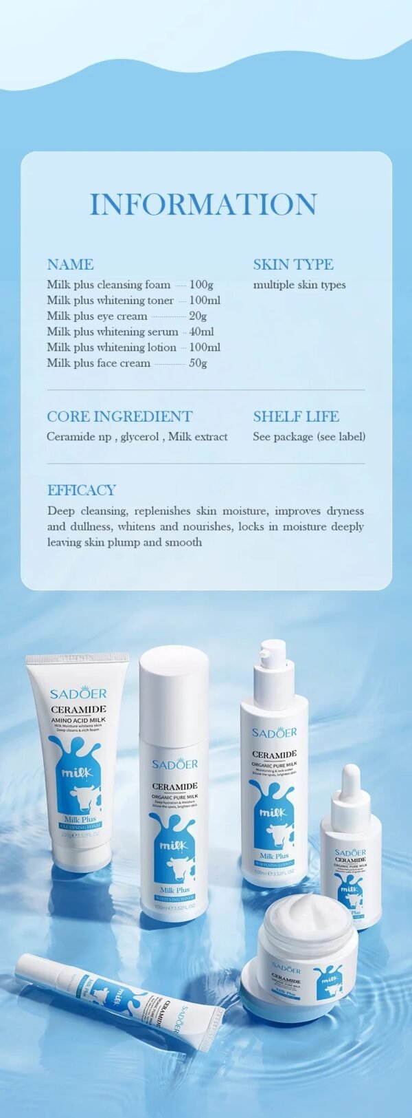 🌸 Milk Skin Care Set - Nourish & Brighten Your Skin! 🌸